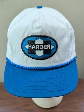 Vtg Harder Mechanical Contractor Inc Rope Hat Snapback Ownco Portland OR